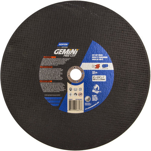 14″ × 3/32″ × 1″ Gemini Chopsaw Cut-Off Wheel Aluminum Oxide - Makers Industrial Supply