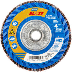 ‎4-1/2 × 5/8 - 11″ Blaze Plastic Flat Flap Disc Type 27 60 Grit R980P Premium Ceramic Alumina - Makers Industrial Supply