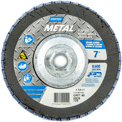 ‎7 × 5/8 - 11″ Metal Fiberglass Conical Flap Disc Type 29 P40 Grit R828 Zirconia Alumina - Makers Industrial Supply