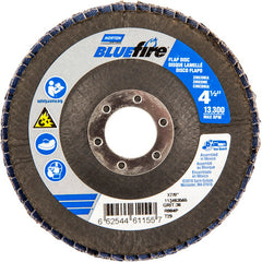 ‎4-1/2 × 7/8″ BlueFire Fiberglass Conical Flap Disc Type 29 P36 Grit R884P Zirconia Alumina - Makers Industrial Supply