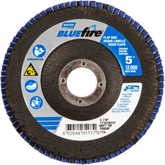 5 × 7/8″ BlueFire Fiberglass Conical Flap Disc Type 29 P60 Grit R884P Zirconia Alumina - Makers Industrial Supply