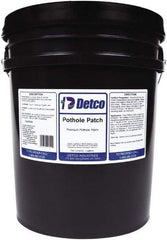 Detco - 5 Gal Pothole Patch - Black, 5 Sq Ft Coverage - Makers Industrial Supply