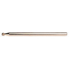 1/8″ - Electroplated CBN Mandrel-100 Grit - Spherical Ball end - Makers Industrial Supply