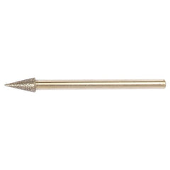 13/32″ 3/16″ - Electroplated CBN Mandrel-100 Grit-26 Included Angle - Makers Industrial Supply