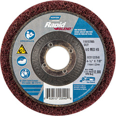 ‎4-1/2″ × 7/8″ Rapid Prep Depressed Center Finishing Wheel 150-180 Grit Aluminum Oxide - Makers Industrial Supply