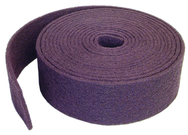 6'' x 30 ft. - Maroon - Aluminum Oxide Very Fine Grit - Bear-Tex Clean & Blend Roll - Makers Industrial Supply