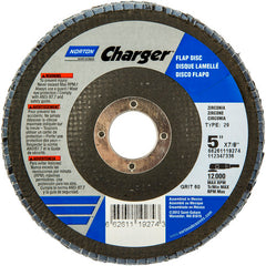 5″ × 1/4″ × 7/8″ Charger R822 Flap Disc Type 29 Conical 60 Grit - Makers Industrial Supply