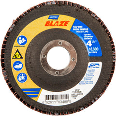 ‎4-1/2 × 7/8″ Blaze Fiberglass Conical Flap Disc Type 29 60 Grit R980P Premium Ceramic Alumina - Makers Industrial Supply