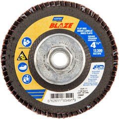 ‎4-1/2 × 5/8 - 11″ Blaze Fiberglass Conical Flap Disc Type 29 40 Grit R980P Premium Ceramic Alumina - Makers Industrial Supply