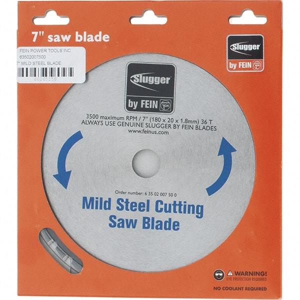 Fein - 7" Diam, 0.7874" Arbor Hole Diam, 36 Tooth Wet & Dry Cut Saw Blade - Carbide-Tipped, Standard Round Arbor - Makers Industrial Supply