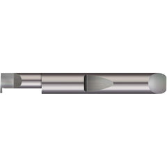 Micro 100 - Grooving Tools; Grooving Tool Type: Retaining Ring ; Material: Solid Carbide ; Shank Diameter (Decimal Inch): 0.5000 ; Shank Diameter (Inch): 1/2 ; Groove Width (Decimal Inch): 0.1250 ; Projection (Decimal Inch): 0.1500 - Exact Industrial Supply