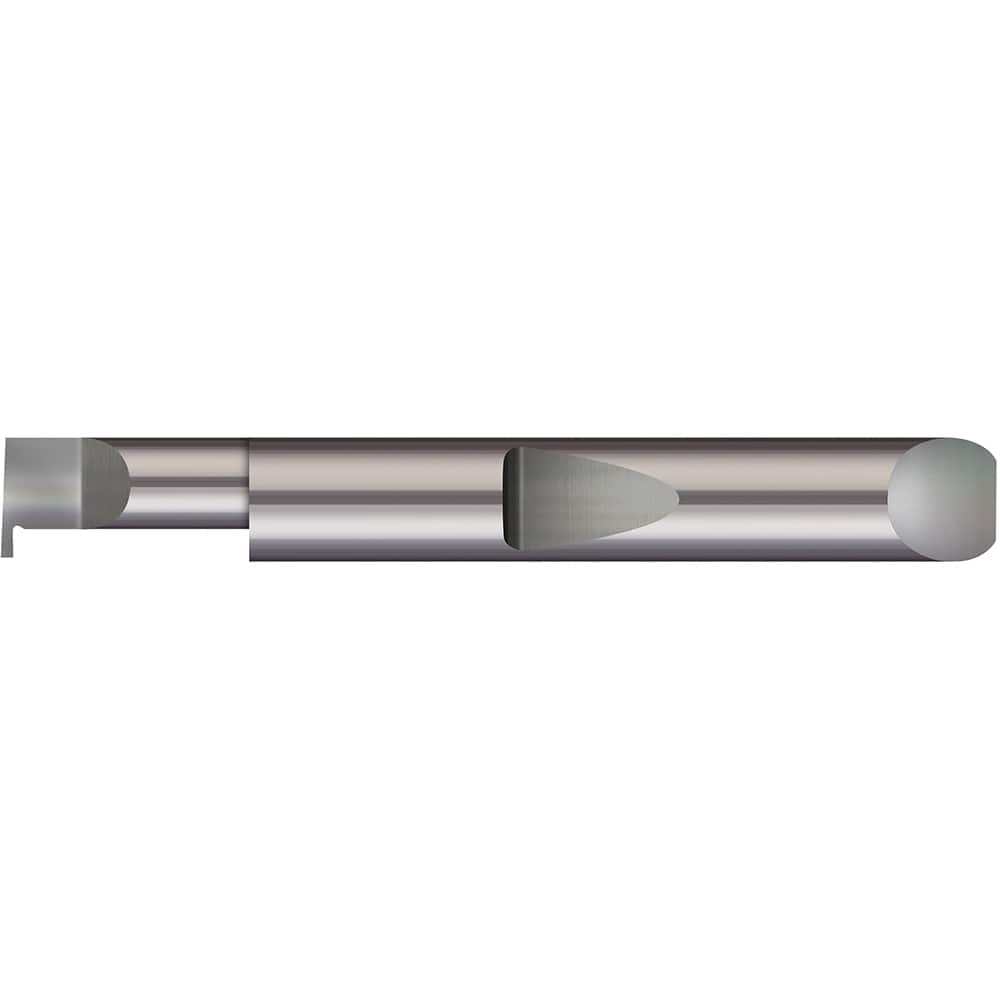 Micro 100 - Grooving Tools; Grooving Tool Type: Retaining Ring ; Material: Solid Carbide ; Shank Diameter (Decimal Inch): 0.3125 ; Shank Diameter (Inch): 5/16 ; Groove Width (Decimal Inch): 0.0330 ; Projection (Decimal Inch): 0.1000 - Exact Industrial Supply