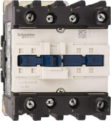 Schneider Electric - 4 Pole, 120 Coil VAC at 60 Hz, 60 Amp at 440 VAC, Nonreversible IEC Contactor - Bureau Veritas, CCC, CSA, CSA C22.2 No. 14, DNV, EN/IEC 60947-4-1, EN/IEC 60947-5-1, GL, GOST, LROS, RINA, RoHS Compliant, UL 508, UL Listed - Makers Industrial Supply