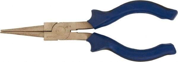 Ampco - 6-1/4" OAL, 1-9/16" Jaw Length x 1/4" Jaw Width, Long Nose Pliers - Round Nose Head - Makers Industrial Supply