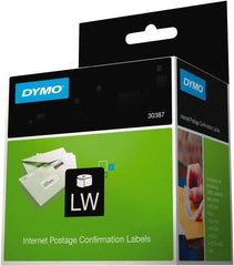 Dymo - 1-1/8" Wide x 3-1/2" Long, White Shipping Label - For DYMO LabelWriter Printers - Makers Industrial Supply