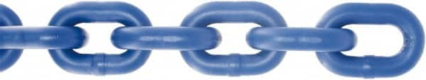 Value Collection - #4/0 Welded Straight Link Coil Chain - 670 Lb Capacity, Plastic Powder Coated Finish - Makers Industrial Supply