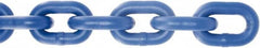 Value Collection - #2/0 Welded Straight Link Coil Chain - 520 Lb Capacity, Plastic Powder Coated Finish - Makers Industrial Supply