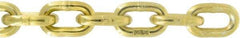 Value Collection - 7/16" Welded Steel Chain - 8,750 Lb Capacity, Grade 70, Yellow Chromate Zinc Finish - Makers Industrial Supply