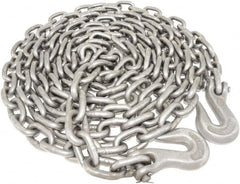 Value Collection - 3/8" Welded Tie Down Chain - 5,400 Lb Capacity, Grade 40, Self-Colored Finish - Makers Industrial Supply