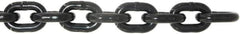 Value Collection - 9/32" Welded Alloy Chain - 3,500 Lb Capacity, Grade 80, 25' Long, Black Lacquer Finish - Makers Industrial Supply