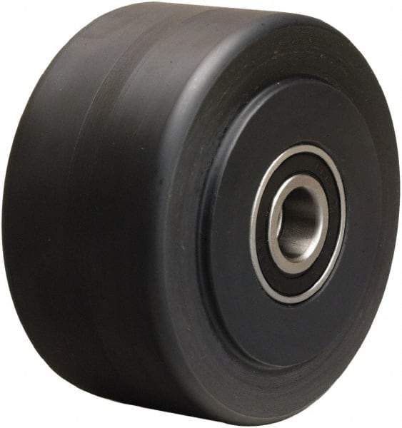 Hamilton - 4 Inch Diameter x 2 Inch Wide, Nylon Caster Wheel - 2,000 Lb. Capacity, 2-1/4 Inch Hub Length, 1/2 Inch Axle Diameter, Precision Ball Bearing - Makers Industrial Supply