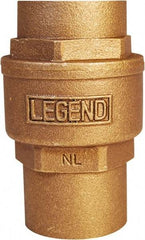 Legend Valve - 1-1/4" Lead Free Bronze Check Valve - Inline, C x C Sweat, 250 WOG - Makers Industrial Supply