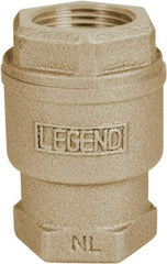 Legend Valve - 1-1/2" Lead Free Bronze Check Valve - Inline, FNPT x FNPT, 250 WOG - Makers Industrial Supply