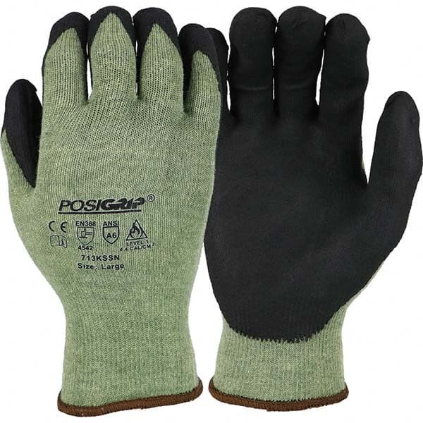 PIP - Size L, ANSI Cut Lvl A6, Nitrile Coated Cut Resistant Gloves - Makers Industrial Supply