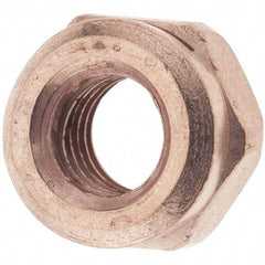 Value Collection - M10x1.50 Steel Washer Hex Nut - 10mm High, Copper Finish - Makers Industrial Supply