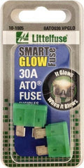 Value Collection - 30 Amp, Automotive Fuse - Green, Littlefuse ATO030 - Makers Industrial Supply