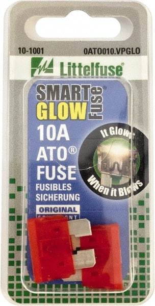 Value Collection - 10 Amp, Automotive Fuse - 3/4" Long, Red, Littlefuse ATO010 - Makers Industrial Supply