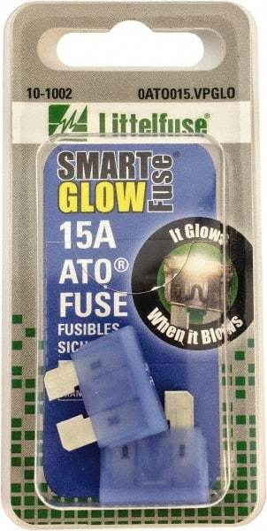 Value Collection - 15 Amp, Automotive Fuse - Blue, Littlefuse ATO015 - Makers Industrial Supply