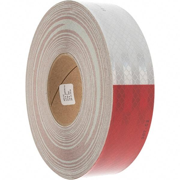 Value Collection - DOT Conspicuity Tape Color: Red and White Width (Inch): 2 - Makers Industrial Supply