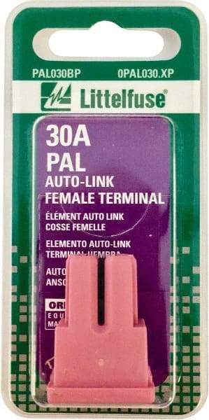 Value Collection - 30 Amp, Automotive Fuse - Pink, Littlefuse PAL030 - Makers Industrial Supply