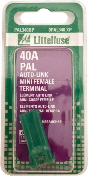 Value Collection - 40 Amp, Automotive Fuse - Green, Littlefuse PAL340 - Makers Industrial Supply