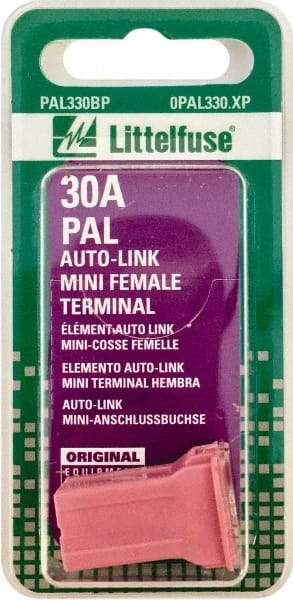 Value Collection - 30 Amp, Automotive Fuse - Pink, Littlefuse PAL330 - Makers Industrial Supply