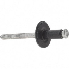 Value Collection - Large Flange Head Aluminum Peel Blind Rivet - Aluminum Mandrel, 1/8" to 21/64" Grip, 3/4" Head Diam, - Makers Industrial Supply