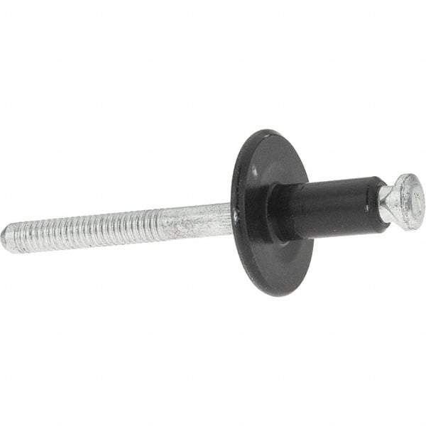 Value Collection - Large Flange Head Aluminum Peel Blind Rivet - Steel Mandrel, 3/32" to 9/64" Grip, 3/4" Head Diam, - Makers Industrial Supply