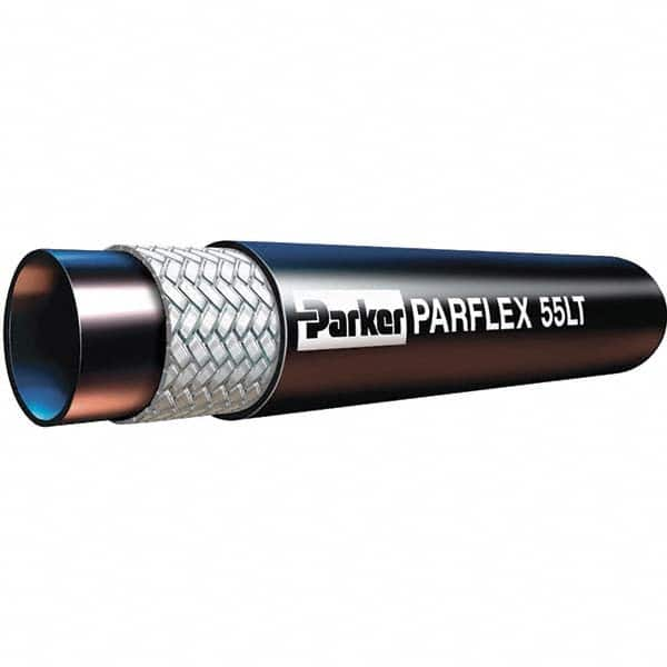 Parker - 1/4" ID x 0.51" OD, Thermoplastic Tube - 3000 psi, Black, 50' Long - Makers Industrial Supply