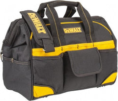 DeWALT - 33 Pocket Black & Yellow Polyester Tool Bag - 16" Wide x 8" Deep x 10" High - Makers Industrial Supply