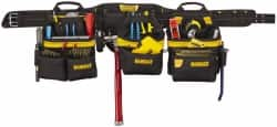 DeWALT - 29 to 46" Waist Apron - 31 Pocket, Black, Polyester - Makers Industrial Supply