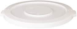 PRO-SOURCE - Round Lid for Use with 10 Gal Round Trash Cans - White, Plastic, For Huskee Trash Cans - Makers Industrial Supply