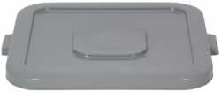 PRO-SOURCE - Square Lid for Use with 32 Gal Square Trash Cans - Gray, Plastic, For Huskee Trash Cans - Makers Industrial Supply