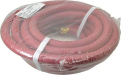 Value Collection - 1/2" ID x 0.812" OD 25' Long Multipurpose Air Hose - MNPT x MNPT Ends, 250 Working psi, 1/2" Fitting, Red - Makers Industrial Supply