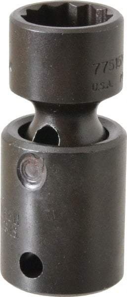 Proto - 3/8" Drive 15mm Deep Universal Impact Socket - 12 Points, 2-3/32" OAL - Makers Industrial Supply