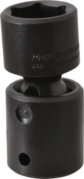 Proto - 1/2" Drive 21mm Standard Universal Impact Socket - 6 Points, 2-11/16" OAL - Makers Industrial Supply