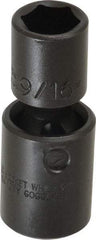 Proto - 1/2" Drive 9/16" Standard Universal Impact Socket - 6 Points, 2-19/32" OAL - Makers Industrial Supply