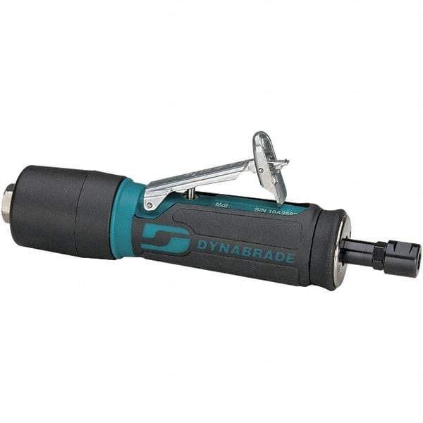 Dynabrade - 1/4" Collet, Straight Handle, Air Straight Die Grinder - 30,000 RPM, Rear Exhaust, 23 CFM, 0.4 hp, 90 psi, 1/4 NPT Inlet - Makers Industrial Supply