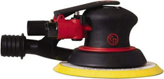 Chicago Pneumatic - 12,000 OPM, 16 CFM Air Consumption, 90 psi Air Pressure, Palm Air Orbital Sander - Round Pad, Hook & Loop Backing, 1/4" Inlet - Makers Industrial Supply