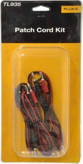 Fluke - Black/Red Electrical Test Equipment Patch Cord Set - Use with Test Equipment - Makers Industrial Supply